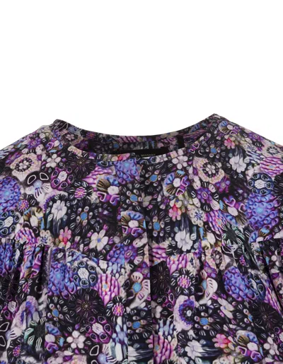 Isabel Marant Woman Brunille Blouse In Purple Floral Silk