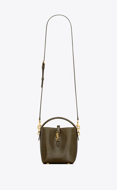 Saint Laurent Le 37 Mini In Shiny Lizard