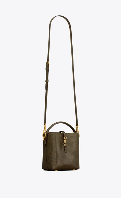 Saint Laurent Le 37 Mini In Shiny Lizard