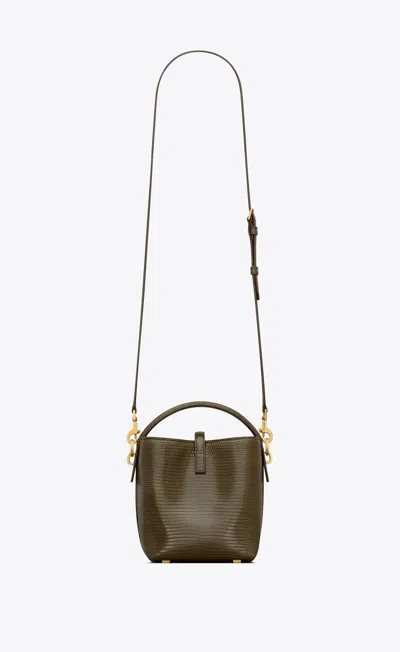 Saint Laurent Le 37 Mini In Shiny Lizard