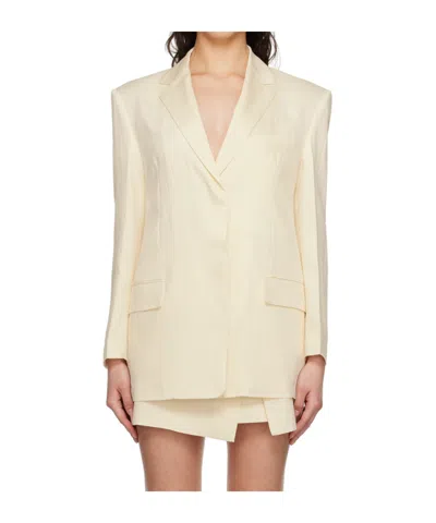 Juunj Off-white Carryover Blazer In Neutral