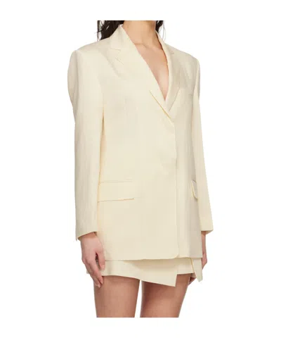 Juunj Off-white Carryover Blazer In Neutral