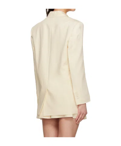 Juunj Off-white Carryover Blazer In Neutral