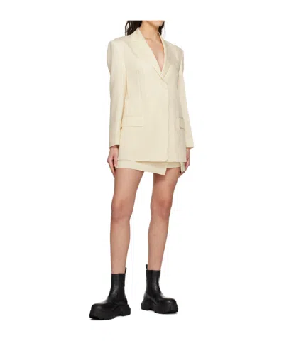Juunj Off-white Carryover Blazer In Neutral