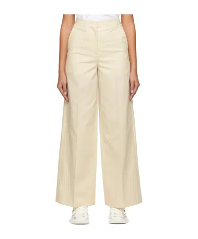 Juunj Diagonal Plaid Pleated Casual Pants In Neutral