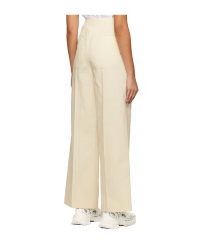 Juunj Diagonal Plaid Pleated Casual Pants In Neutral