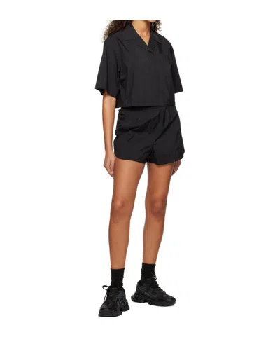 Juunj Black Drawstring Shorts In Black