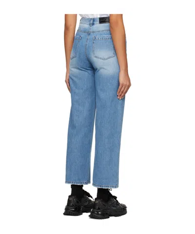 Juunj Wide-leg Denim Trousers In Blue
