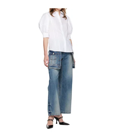 Juunj Layered Panelled Jeans In Blue