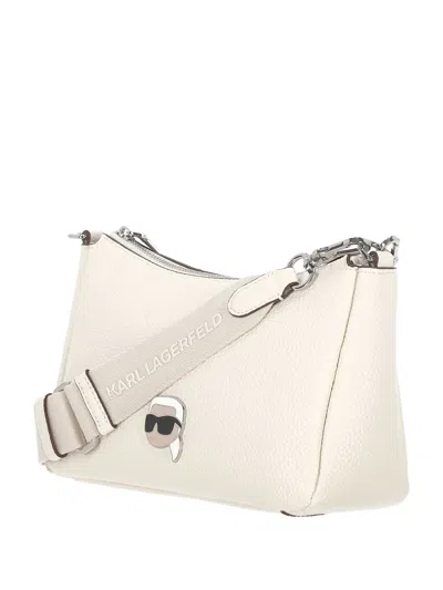 Karl Lagerfeld Black Leather Crossbody Bag