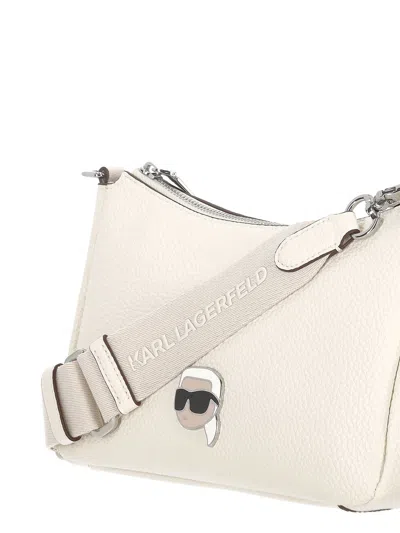 Karl Lagerfeld Black Leather Crossbody Bag