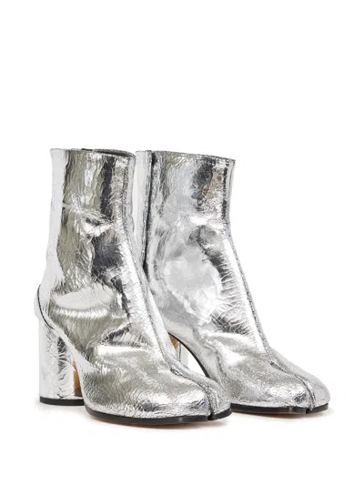 Maison Margiela Silver Tabi Leather Boots