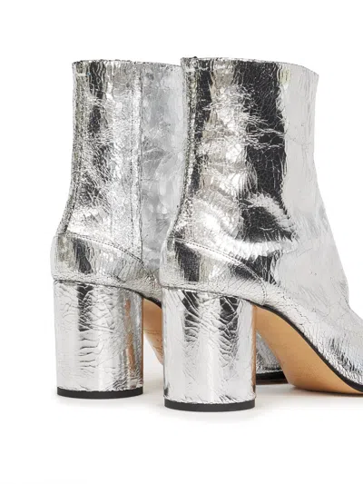 Maison Margiela Silver Tabi Leather Boots