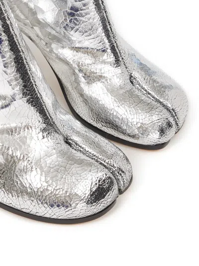 Maison Margiela Silver Tabi Leather Boots