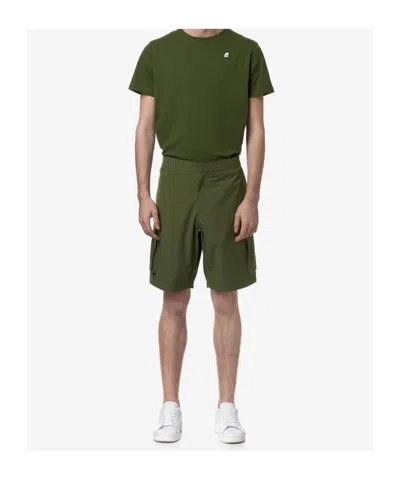 K-way Bastyel Cargo Shorts In Green
