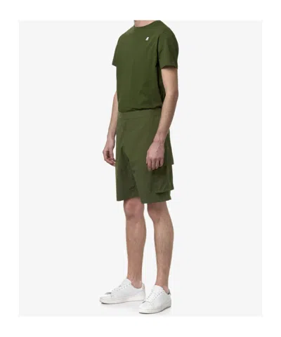 K-way Bastyel Cargo Shorts In Green