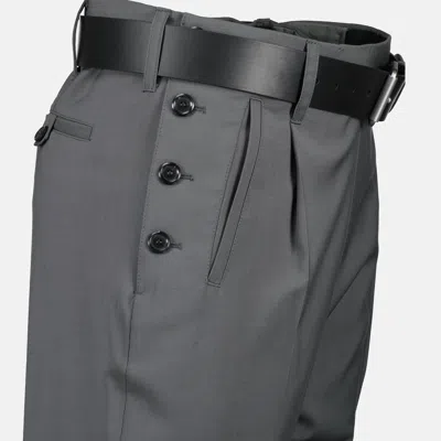 Moschino Belt Loop Track Pants In Gray