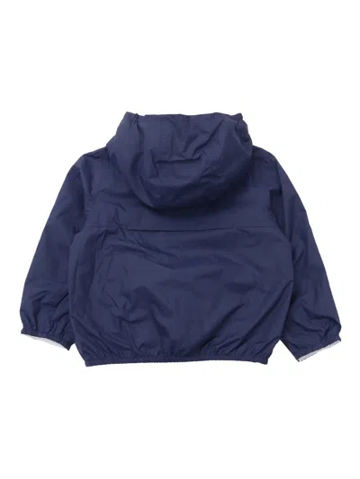 K-way Kids P. Jake Plus.2 Reversible Jacket In Blue