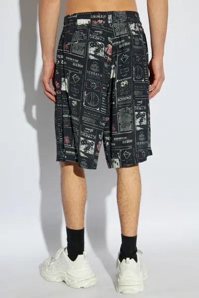 Iceberg Pattern-printed Shorts In Multi