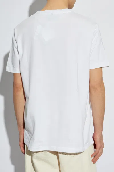 Iceberg Logo Patch Crewneck T-shirt In White