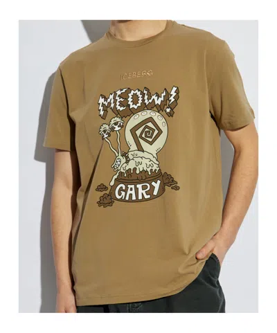 Iceberg X Spongebob Squarepants T-shirt In Brown
