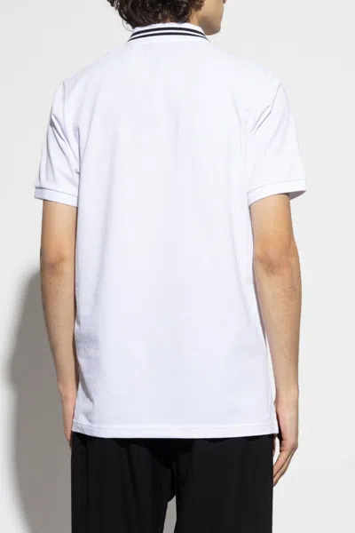 Iceberg Logo Patch Short-sleeved Polo Shirt In White
