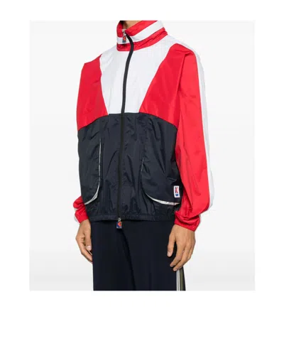 K-way Stand Collar Casual Jacket In Multi