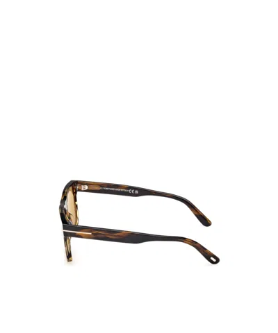 Tom Ford Eyewear Calder Square Frame Sunglasses