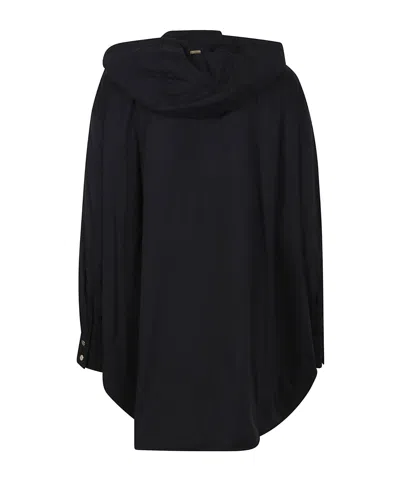 Herno Ecoage Hooded Drawstring Jacket In Black