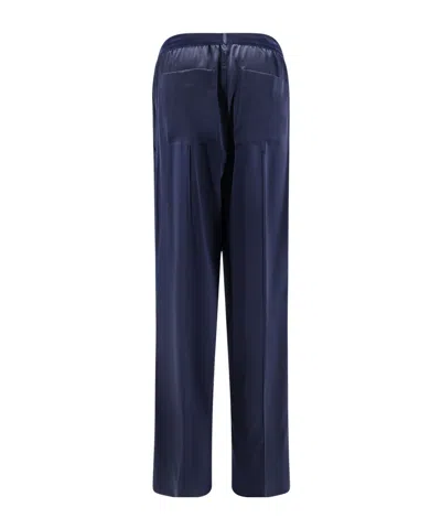 Tom Ford Stretch Silk Pajamas Trousers In Blue