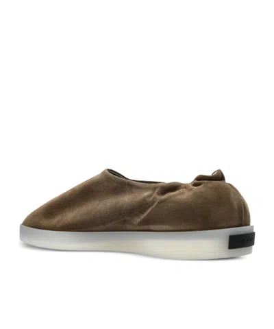 Fear Of God Leather Sneakers In Green