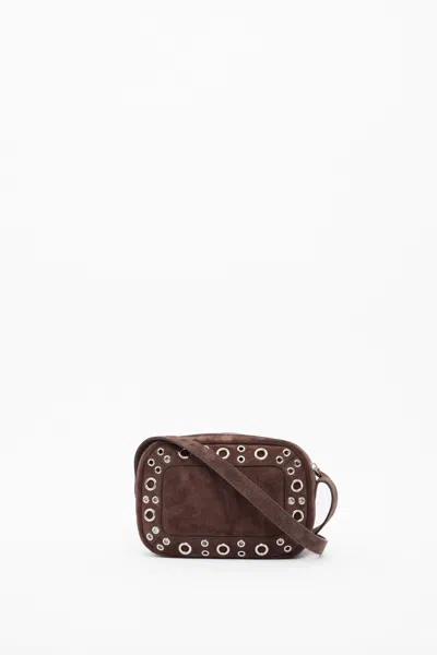 Valentino Mirror-embellished Stud-detailed Shoulder Bag