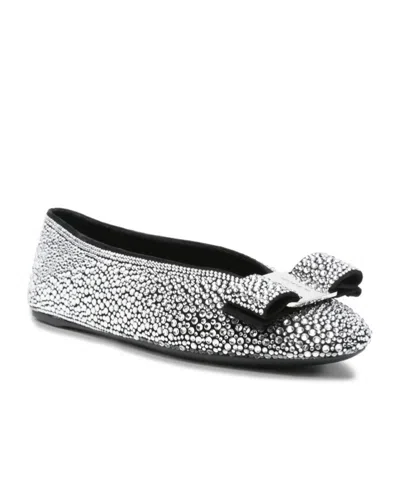 Ferragamo Crystal-embellished Ballet Flat
