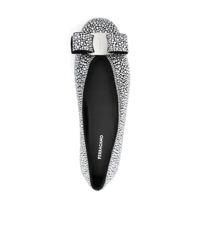 Ferragamo Crystal-embellished Ballet Flat