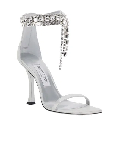 Jimmy Choo Verity Sandal 100 In Metallic