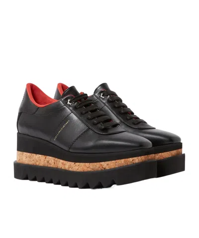 Stella Mccartney Elyse Platform Brogues With Contrast Sole In Black