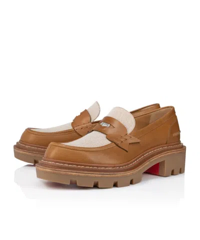 Christian Louboutin Loafers - Waxed Calf Leather - Terra - Men