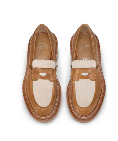 Christian Louboutin Loafers - Waxed Calf Leather - Terra - Men