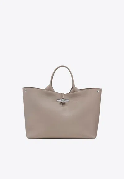 Longchamp Large Le Roseau Top Handle Bag
