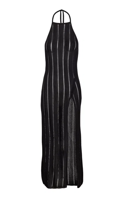 Vix Knitted Halter Maxi Dress