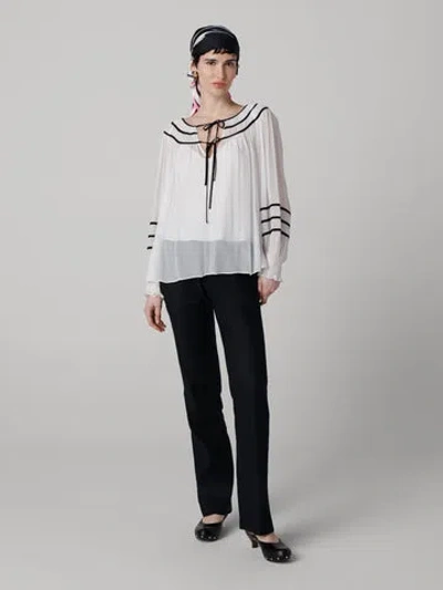 Diane Von Furstenberg Beverly Top In White
