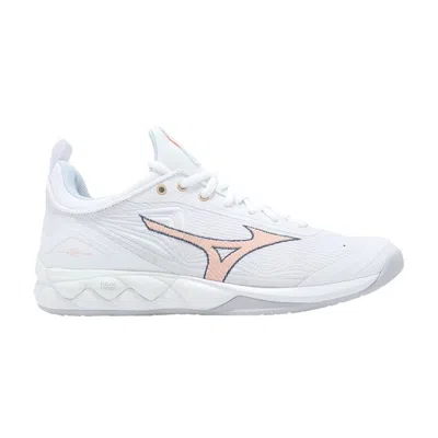 Pre-owned Mizuno Wmns Wave Luminous 2 'white Peach Parfait'