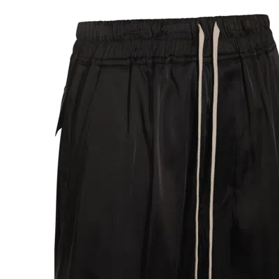 Rick Owens Relaxed Fit Trousers Elastic Waistband In Black