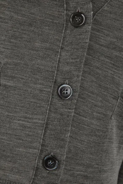 Thom Browne Wool Relaxed 4-bar Cardigan
