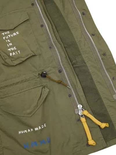Human Made Printed Shirt Jacket In Green