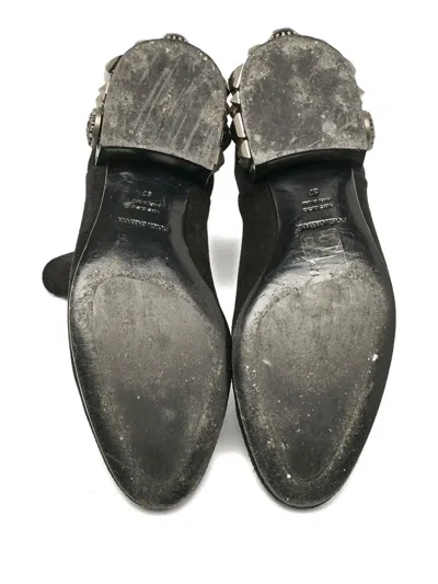 Pre-owned Dolce & Gabbana Studded Suede Boots