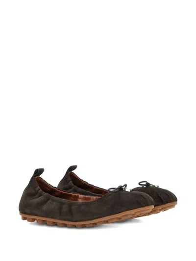 Hogan Suede Ballerina Shoes