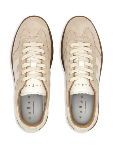 Hogan H698 Plaform Sneakers In Gold