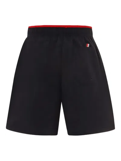 Tommy Hilfiger Junior Contrasting-trim Swim Shorts In Black
