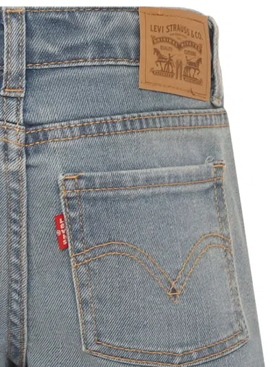 Levi's Turn Up-hem Denim Shorts In Blue